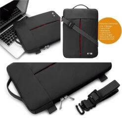 VEGMANN AV6453 Laptoptas 15,6-inch Notebooktas Laptopbeschermhoes Case PC-laptopbeschermtas Rood -Kofferland Goedkope Winkel 1200x1154 2