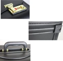 Pilotenkoffer Zonder Wiel - Kunstleer Zwart - Grote Piloten Koffer Met Laptopvak En Cijferslot - Kantoor Koffer - Werk Koffer -Kofferland Goedkope Winkel 1200x1157 3