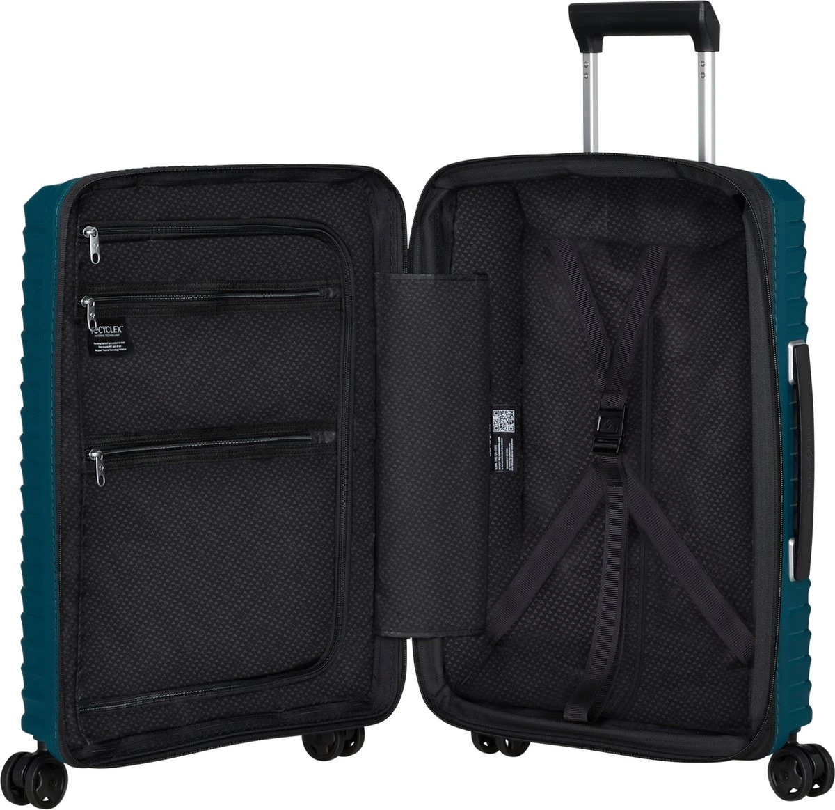Samsonite Reiskoffer - Upscape Spinner 55/20 Uitbreidbaar (Handbagage) Petrol Blue 6 Samsonite Reiskoffer - Upscape Spinner 55/20 Uitbreidbaar (Handbagage) Petrol Blue - Afbeelding 6