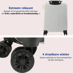 CabinMax Velocity Handbagage Koffer - Uitbreidbaar Trolley 44L - Harde Reiskoffer - 55x40x20/25 Cm - Lichtgewicht - Groot Capaciteit - Wit 12 CabinMax Velocity Handbagage Koffer - Uitbreidbaar Trolley 44L - Harde Reiskoffer - 55x40x20/25 Cm - Lichtgewicht - Groot Capaciteit - Wit -Kofferland Goedkope Winkel 1200x1198 1