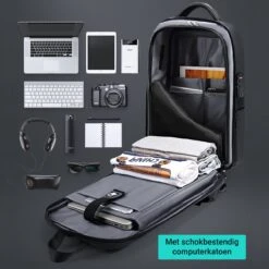 Brandie® - Rugzak - Voor Heren Reistas - Reistas - Schoudertas - Waterdichte Rugzakken - Schooltas - Anti Diefstal - USB Opladen - Heren Zakelijke Reistas Rugzak - 5013 Grootte 12*32*45 Cm - Zwart Upgraden - Gewicht 1.3 Kg 16 Brandie® - Rugzak - Voor Heren Reistas - Reistas - Schoudertas - Waterdichte Rugzakken - Schooltas - Anti Diefstal - USB Opladen - Heren Zakelijke Reistas Rugzak - 5013 Grootte 12*32*45 Cm - Zwart Upgraden - Gewicht 1.3 Kg -Kofferland Goedkope Winkel 1200x1200 1045