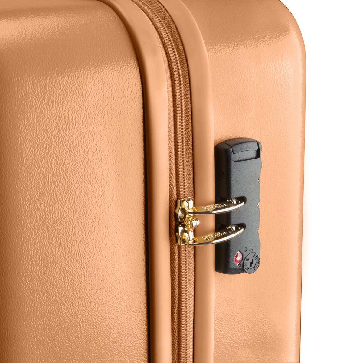 Princess Traveller Harlem - Handbaggage Koffer - Recycled PET - Camel - S (55cm) 4 Princess Traveller Harlem - Handbaggage Koffer - Recycled PET - Camel - S (55cm) - Afbeelding 4