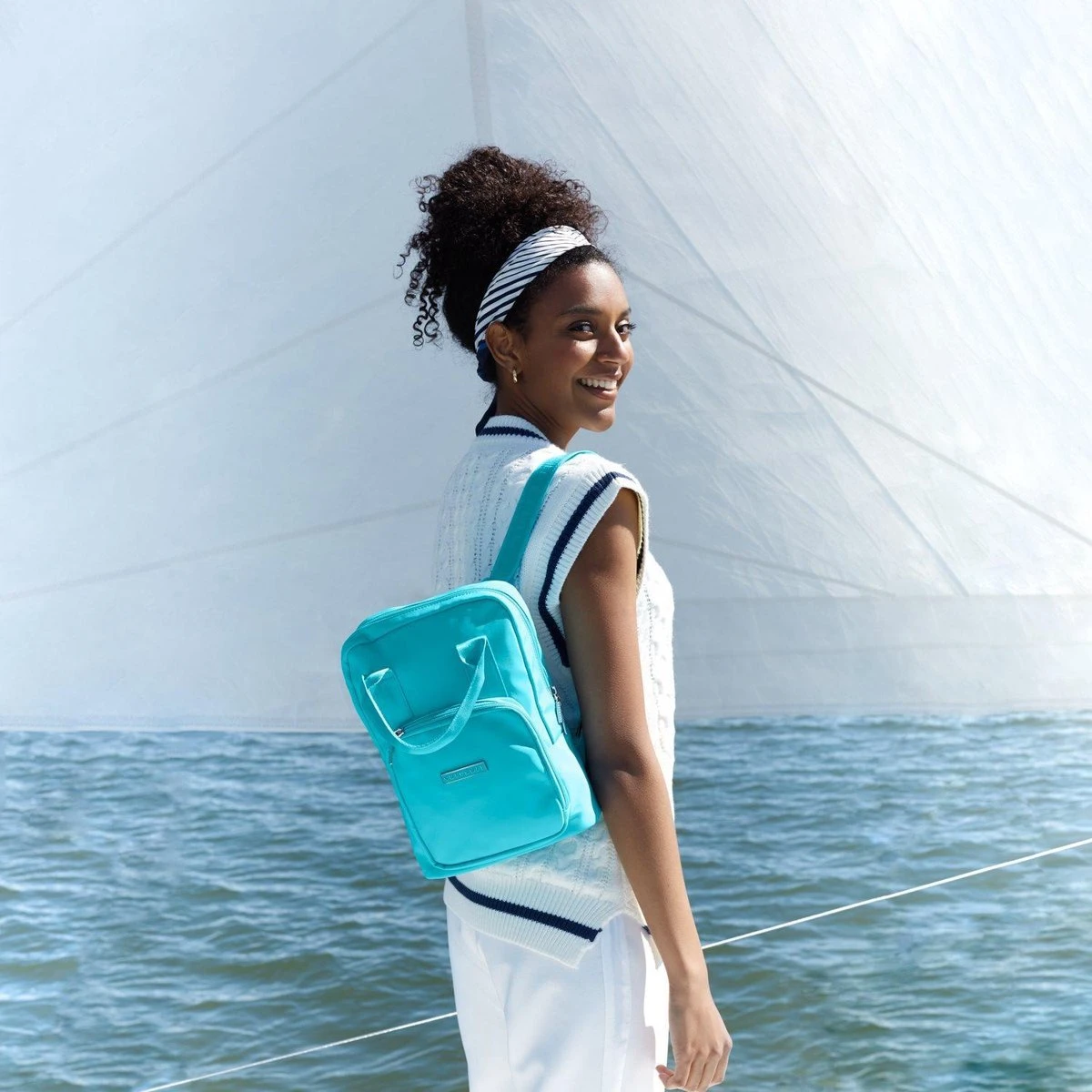 SUITSUIT - Natura - Aqua - Rugzak (Mini) 2 SUITSUIT - Natura - Aqua - Rugzak (Mini) - Afbeelding 2