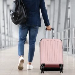 TRVLMORE Koffer - Handbagage - 54x36x20cm - 38L - Roségoud -Kofferland Goedkope Winkel 1200x1200 136