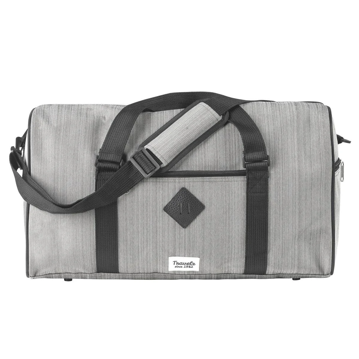 TravelZ Hipster Reistas | 36 Liter Compacte Weekendtas | 53 X 28 X 24cm | Grijs 4 TravelZ Hipster Reistas | 36 Liter Compacte Weekendtas | 53 X 28 X 24cm | Grijs - Afbeelding 4