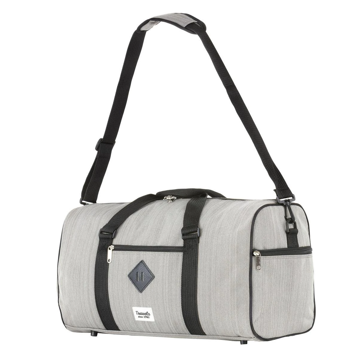 TravelZ Hipster Reistas | 36 Liter Compacte Weekendtas | 53 X 28 X 24cm | Grijs 7 TravelZ Hipster Reistas | 36 Liter Compacte Weekendtas | 53 X 28 X 24cm | Grijs - Afbeelding 7