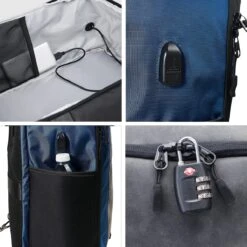 CabinMax Manhatten – Handbagage 20L – Rugzak – Schooltas - 40x20x25 Cm – Compact Reistas – Lichtgewicht – Nettuno Blauw 10 CabinMax Manhatten – Handbagage 20L – Rugzak – Schooltas - 40x20x25 Cm – Compact Reistas – Lichtgewicht – Nettuno Blauw -Kofferland Goedkope Winkel 1200x1200 1380