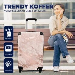 MuchoWow® Koffer - Marmer - Roze - Luxe - Marmerlook - Glitter - Design - Past Binnen 55x40x20 Cm En 55x35x25 Cm - Handbagage - Trolley - Fotokoffer - Cabin Size - Print 24 MuchoWow® Koffer - Marmer - Roze - Luxe - Marmerlook - Glitter - Design - Past Binnen 55x40x20 Cm En 55x35x25 Cm - Handbagage - Trolley - Fotokoffer - Cabin Size - Print -Kofferland Goedkope Winkel 1200x1200 148