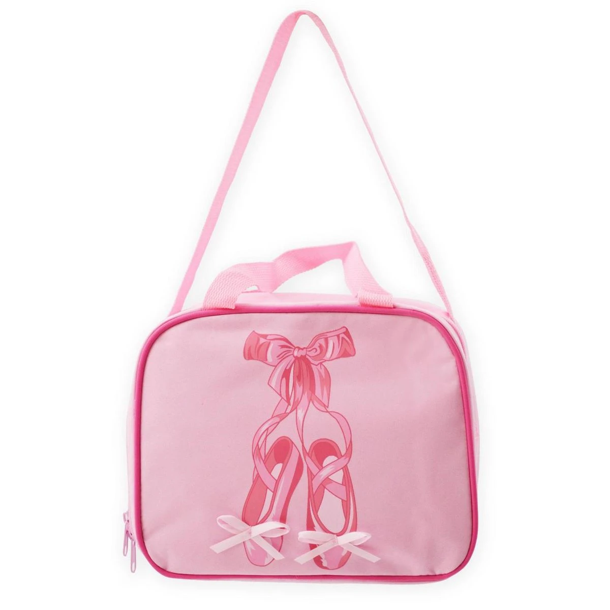 Balletkoffertje Voor Kinderen - Roze Ballettas Voor Meisjes - Ballet Tasje Met Spitzen Print 3 Balletkoffertje Voor Kinderen - Roze Ballettas Voor Meisjes - Ballet Tasje Met Spitzen Print - Afbeelding 3