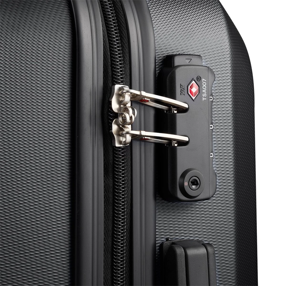 Swiss - Lausanne Handbagage Koffer 55x40x25 Cm - 4 Wielen - TSA-cijferslot - Zwart 5 Swiss - Lausanne Handbagage Koffer 55x40x25 Cm - 4 Wielen - TSA-cijferslot - Zwart - Afbeelding 5