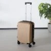 Handbagage Koffer 55cm Goud 4 Wielen Trolley Met Pin