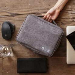 Travelorganizer Electronica Grijs - Reis Organiser Oplader - Opberger Vakantie / Travel - Reisorganizer -Kofferland Goedkope Winkel 1200x1200 293