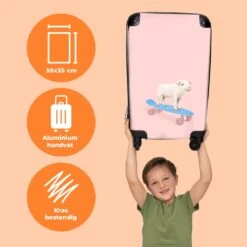 NoBoringSuitcases.com® Kinderkoffer - Trolley Kinderen - Varken - Roze - Skateboard - Kinderen - Meisje - Koffer Dieren - Past Binnen 55x40x20 Cm En 55x35x25 Cm - Reiskoffer Met Wielen 10 NoBoringSuitcases.com® Kinderkoffer - Trolley Kinderen - Varken - Roze - Skateboard - Kinderen - Meisje - Koffer Dieren - Past Binnen 55x40x20 Cm En 55x35x25 Cm - Reiskoffer Met Wielen -Kofferland Goedkope Winkel 1200x1200 308