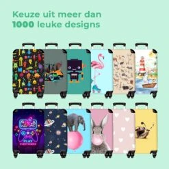 NoBoringSuitcases.com® Kinderkoffer - Hond - Dieren - Kauwgom - Roze - Kinderen - Trolley Kinderen - Past Binnen 55x40x20 Cm En 55x35x25 Cm - Reiskoffer Met Wielen - Koffertje 19 NoBoringSuitcases.com® Kinderkoffer - Hond - Dieren - Kauwgom - Roze - Kinderen - Trolley Kinderen - Past Binnen 55x40x20 Cm En 55x35x25 Cm - Reiskoffer Met Wielen - Koffertje -Kofferland Goedkope Winkel 1200x1200 383
