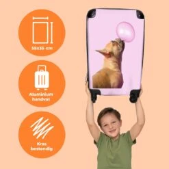NoBoringSuitcases.com® Kinderkoffer - Hond - Dieren - Kauwgom - Roze - Kinderen - Trolley Kinderen - Past Binnen 55x40x20 Cm En 55x35x25 Cm - Reiskoffer Met Wielen - Koffertje 21 NoBoringSuitcases.com® Kinderkoffer - Hond - Dieren - Kauwgom - Roze - Kinderen - Trolley Kinderen - Past Binnen 55x40x20 Cm En 55x35x25 Cm - Reiskoffer Met Wielen - Koffertje -Kofferland Goedkope Winkel 1200x1200 385