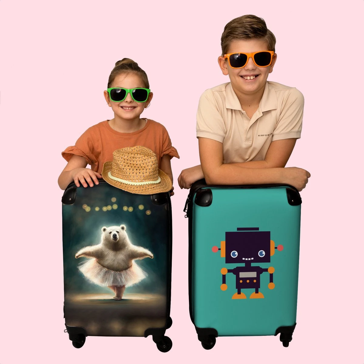 NoBoringSuitcases.com® Koffer - Beer - Rok - Ballet - Licht - Portret - Trolley Op Wieltjes - Reiskoffer - Past Binnen 55x40x20 Cm En 55x35x25 Cm - Handbagagekoffer - Fotokoffer 7 NoBoringSuitcases.com® Koffer - Beer - Rok - Ballet - Licht - Portret - Trolley Op Wieltjes - Reiskoffer - Past Binnen 55x40x20 Cm En 55x35x25 Cm - Handbagagekoffer - Fotokoffer - Afbeelding 7