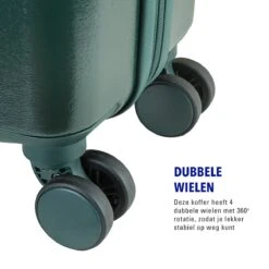 Princess Traveller Harlem - Reiskoffer - Groen - L - 76cm -Kofferland Goedkope Winkel 1200x1200 415