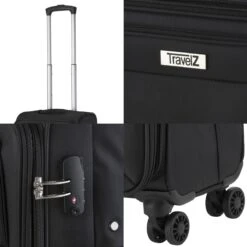 Travelz Softspinner TSA Reiskoffer 67cm - Zachte Reiskoffer Met Expander - Zwart 11 Travelz Softspinner TSA Reiskoffer 67cm - Zachte Reiskoffer Met Expander - Zwart -Kofferland Goedkope Winkel 1200x1200 429