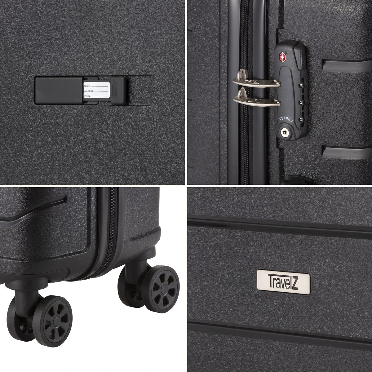 TravelZ Big Bars Reiskoffer 78 Cm Met Dubbele Wielen - Trolley Koffer Met TSA-slot - Zwart 6 TravelZ Big Bars Reiskoffer 78 Cm Met Dubbele Wielen - Trolley Koffer Met TSA-slot - Zwart - Afbeelding 6