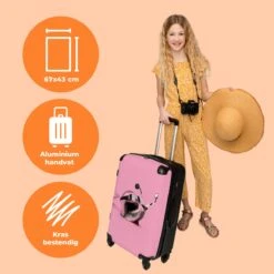 NoBoringSuitcases.com® Koffer Groot - Slak - Roze - Meisjes - Racen - Trolley Koffer Met TSA-slot - Met Wielen - 90 Liter - Reiskoffer - 66 Cm 10 NoBoringSuitcases.com® Koffer Groot - Slak - Roze - Meisjes - Racen - Trolley Koffer Met TSA-slot - Met Wielen - 90 Liter - Reiskoffer - 66 Cm -Kofferland Goedkope Winkel 1200x1200 480