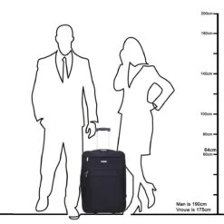 Decent Basic-Line Medium Trolley 63 Cm - Zwart -Kofferland Goedkope Winkel 1200x1200 545