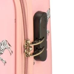 Princess Traveller Trendy Animal Collection - Handbagage Koffer - Zebra - Roze - 56cm -Kofferland Goedkope Winkel 1200x1200 548