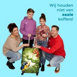 NoBoringSuitcases.com® Koffer Groot - Jungle - Dieren - Groen - Kinderen - Trolley Koffer Met TSA-slot - Met Wielen - 90 Liter - Reiskoffer - 66 Cm -Kofferland Goedkope Winkel 1200x1200 553