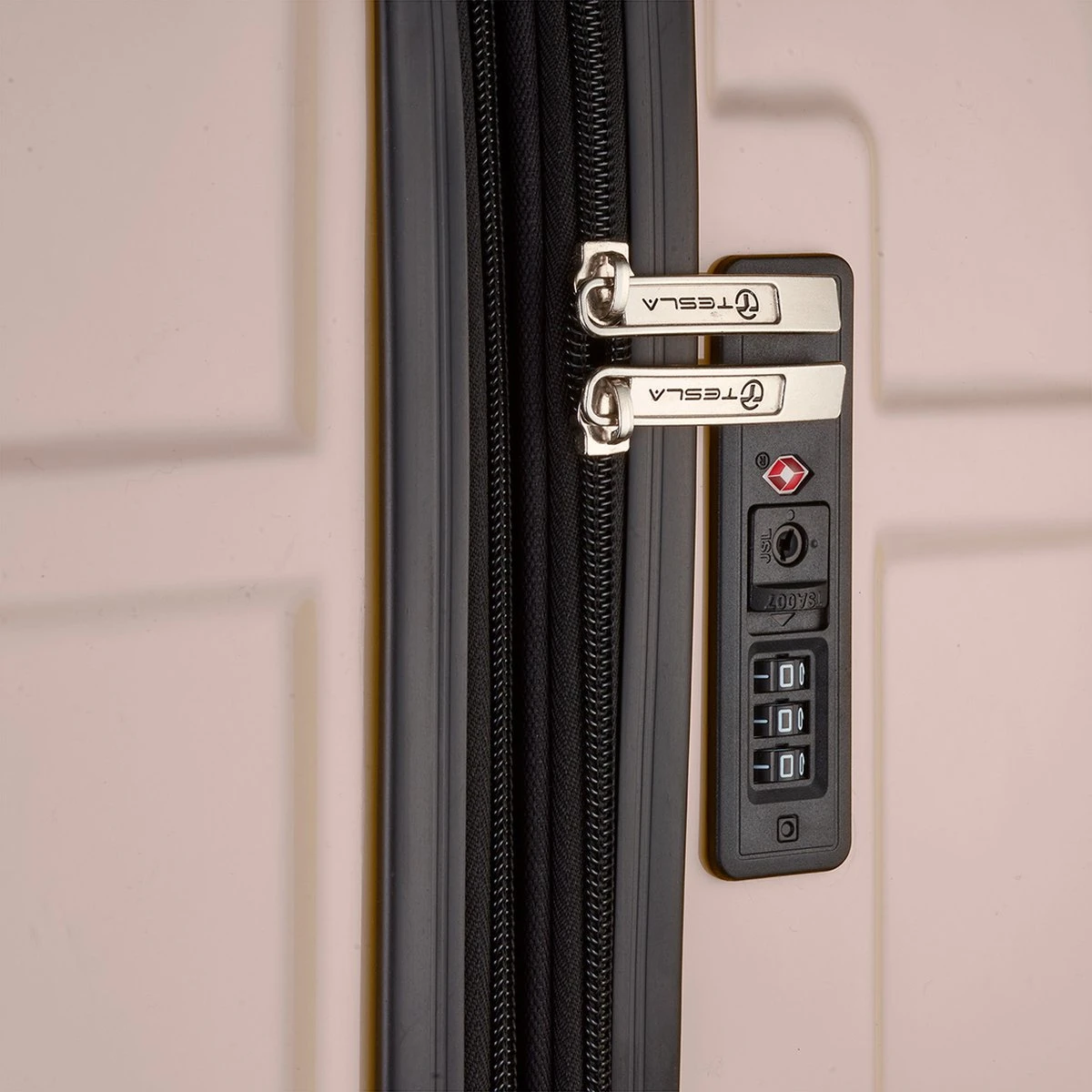 Tesla PC - Reiskoffer - 65 Cm - 4 Wielen - Roze 5 Tesla PC - Reiskoffer - 65 Cm - 4 Wielen - Roze - Afbeelding 5