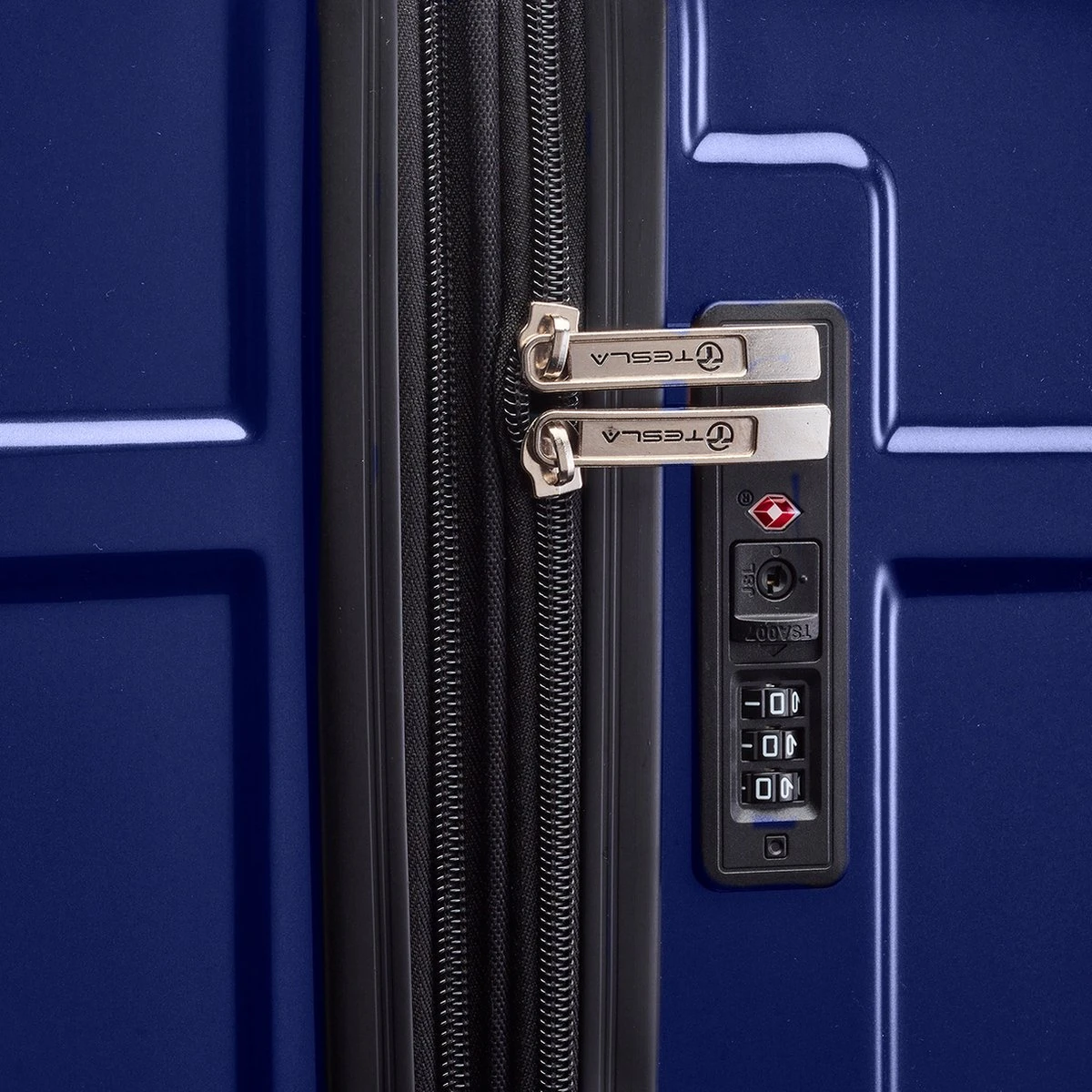 Tesla PC - Reiskoffer - 65 Cm - 4 Wielen - Blauw 7 Tesla PC - Reiskoffer - 65 Cm - 4 Wielen - Blauw - Afbeelding 7