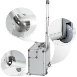 Tectake Business Pilotenkoffer - 39 Cm - Zilver 10 Tectake Business Pilotenkoffer - 39 Cm - Zilver -Kofferland Goedkope Winkel 1200x1200 66