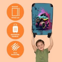 NoBoringSuitcases.com® Koffer Groot - Monstertruck - Verf - Graffiti - Roze - Neon - Trolley Koffer Met TSA-slot - Met Wielen - 90 Liter - Reiskoffer - 66 Cm 10 NoBoringSuitcases.com® Koffer Groot - Monstertruck - Verf - Graffiti - Roze - Neon - Trolley Koffer Met TSA-slot - Met Wielen - 90 Liter - Reiskoffer - 66 Cm -Kofferland Goedkope Winkel 1200x1200 662
