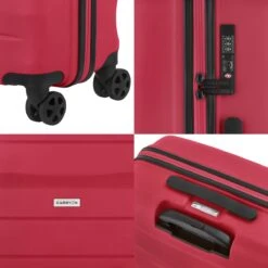 CarryOn Porter ® Kofferset - TSA Trolleyset 3-delig Met OKOBAN - Dubbele Wielen - Rood -Kofferland Goedkope Winkel 1200x1200 691