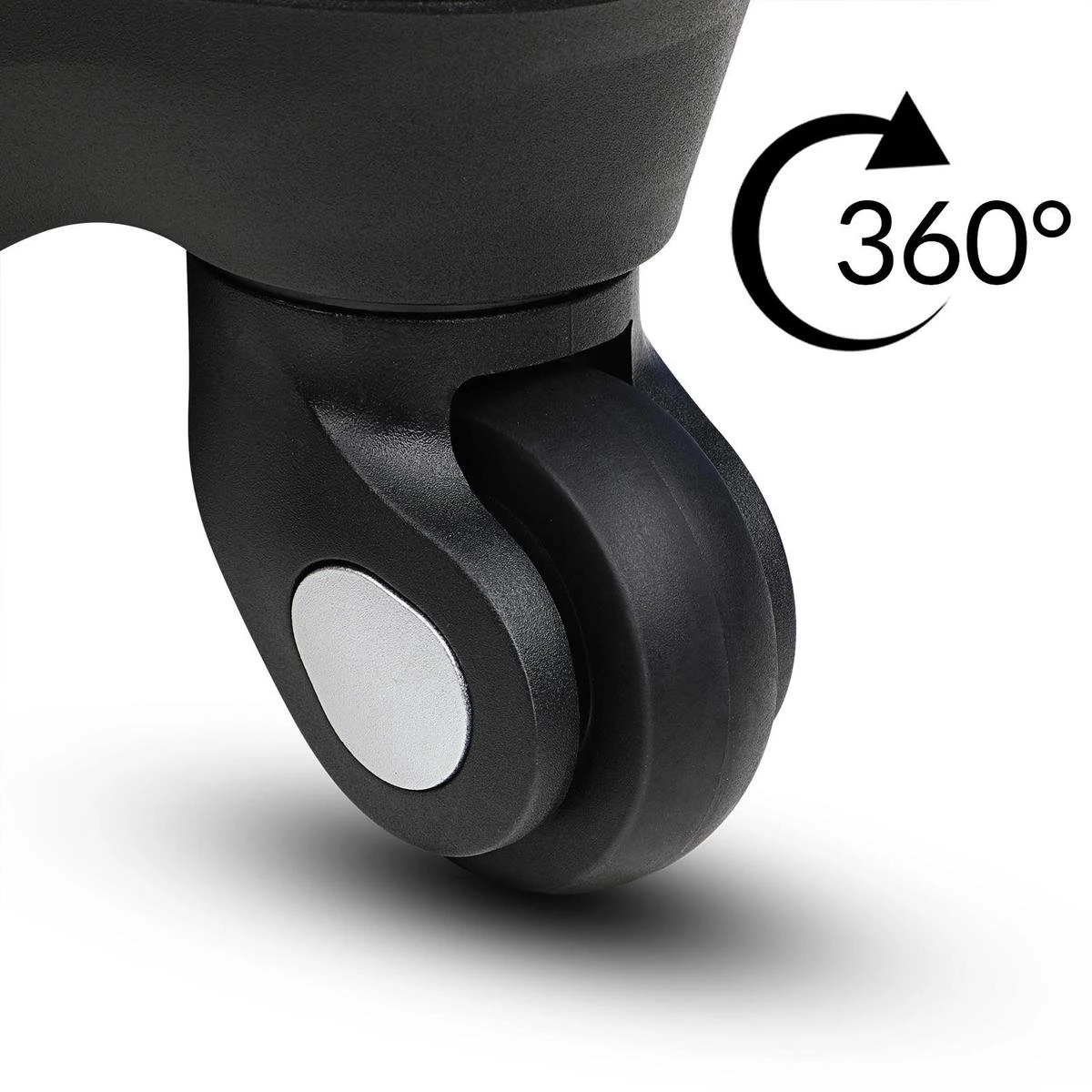 Monzana Kofferset - 4 Stuks S M L XL Met Wielen Cijferslot - Zwart 4 Monzana Kofferset - 4 Stuks S M L XL Met Wielen Cijferslot - Zwart - Afbeelding 4