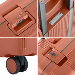 CarryOn Protector Luxe Kofferset - TSA Trolleyset M+L Formaat Met Kliksloten - Terra -Kofferland Goedkope Winkel 1200x1200 734