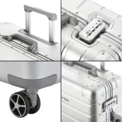 CarryOn Kofferset ULD - Luxe Aluminium Handbagage Koffer 55cm + 76cm Grote Reiskoffer - Dubbel TSA Slot - Zilver 9 CarryOn Kofferset ULD - Luxe Aluminium Handbagage Koffer 55cm + 76cm Grote Reiskoffer - Dubbel TSA Slot - Zilver -Kofferland Goedkope Winkel 1200x1200 736