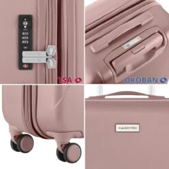 CarryOn Skyhopper Kofferset – TSA Handbagage + Reiskoffer 78cm – Dubbele Wielen - Old Pink 10 CarryOn Skyhopper Kofferset – TSA Handbagage + Reiskoffer 78cm – Dubbele Wielen - Old Pink -Kofferland Goedkope Winkel 1200x1200 804