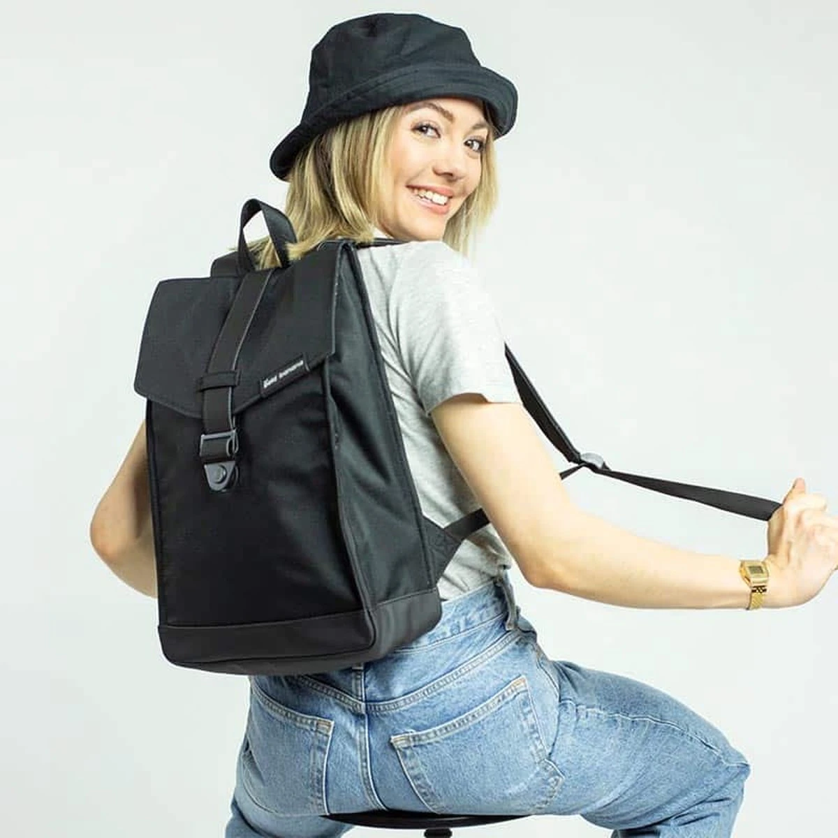 Bold Banana - Envelope Mini Rugzak - Beautiful Black 8 Bold Banana - Envelope Mini Rugzak - Beautiful Black - Afbeelding 8