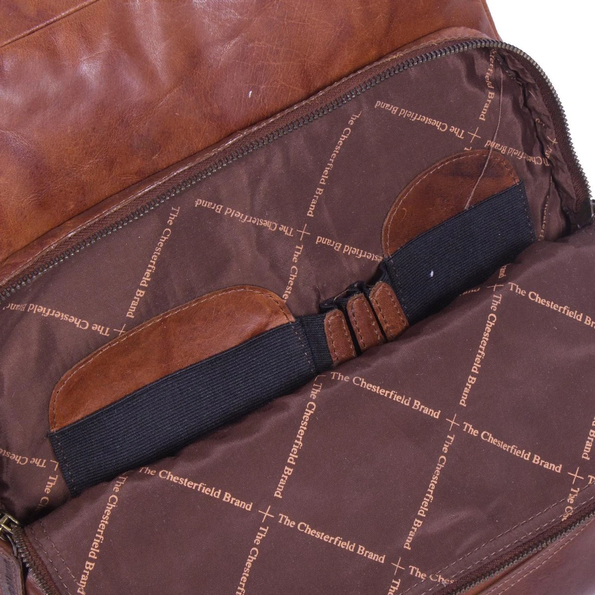 Chesterfield - 15,4 Inch Laptop Rugzak - Mack - Cognac 18 Chesterfield - 15,4 Inch Laptop Rugzak - Mack - Cognac - Afbeelding 18