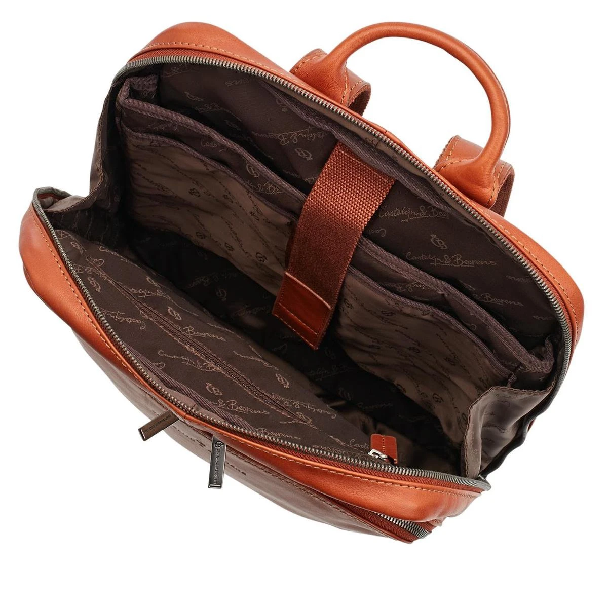 Castelijn & Beerens - Firenze Laptoprugzak 15,6 + Tablet RFID | Lichtbruin - 12 Castelijn & Beerens - Firenze Laptoprugzak 15,6 + Tablet RFID | Lichtbruin - - Afbeelding 12