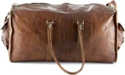 Duffeltas Weekendtas 50 X 24 X 24 Cm - Echte Leder - Cognac Bruin Leder – Reistas - Sporttas 17 Duffeltas Weekendtas 50 X 24 X 24 Cm - Echte Leder - Cognac Bruin Leder – Reistas - Sporttas -Kofferland Goedkope Winkel 1200x725