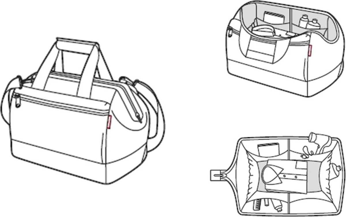 Reisenthel Allrounder L Pocket Reistas - 32L - Dots Zwart 5 Reisenthel Allrounder L Pocket Reistas - 32L - Dots Zwart - Afbeelding 5