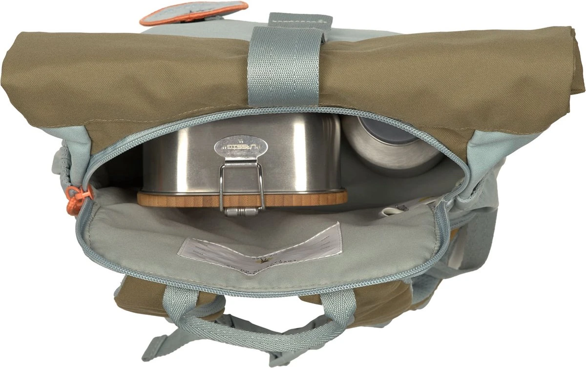 Lässig Mini Rolltop Rugzak - Nature Light Blue 4 Lässig Mini Rolltop Rugzak - Nature Light Blue - Afbeelding 4