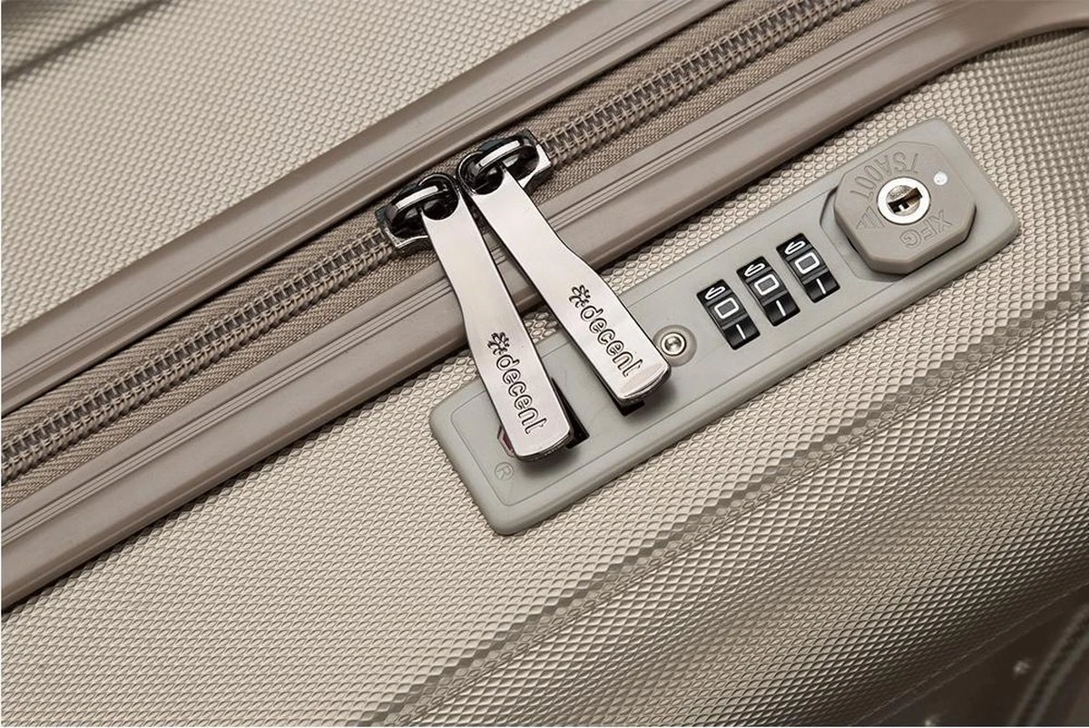 Decent Handbagage Koffer / Trolley / Reiskoffer - 42 Cm - 24 Liter - ABS - Maxi Air - Champagne 5 Decent Handbagage Koffer / Trolley / Reiskoffer - 42 Cm - 24 Liter - ABS - Maxi Air - Champagne - Afbeelding 5