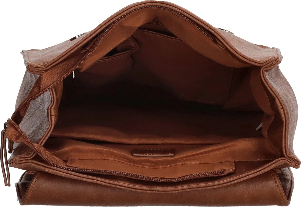 Enrico Benetti Caen 66593 Rugzak Met 14" Laptopvak - Cognac 6 Enrico Benetti Caen 66593 Rugzak Met 14" Laptopvak - Cognac - Afbeelding 6
