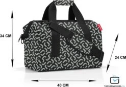 Reisenthel Allrounder M Reistas Sporttas - 18L - Signature Black Zwart -Kofferland Goedkope Winkel 1200x825 2