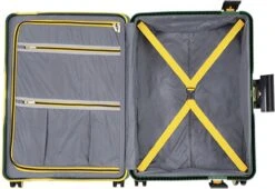 CarryOn Steward TSA Reiskoffer - 65cm Trolley Met Kliksloten - Dubbele Wielen - Groen -Kofferland Goedkope Winkel 1200x827