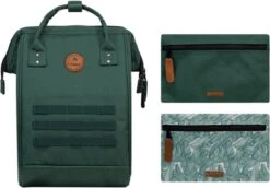 Cabaia Rugtas / Rugzak / Laptoptas / Schooltas - Adventurer Medium - 13 Inch - 23 Liter - Groen -Kofferland Goedkope Winkel 1200x834 3
