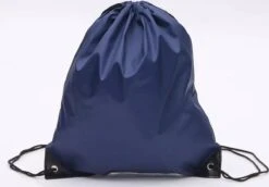 Gymtas Met Rijgkoord - Nylon Rugzakjes – Waterafstotend – Marine Blauw - Zwemtas - Rugtas - 12 Liter - Gratis Verzonden