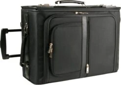 Zakelijke Handbagage Zwart - Laptopvak - Documentenvak - Businesstrolley - Pilotenkoffer - Laptop Trolley