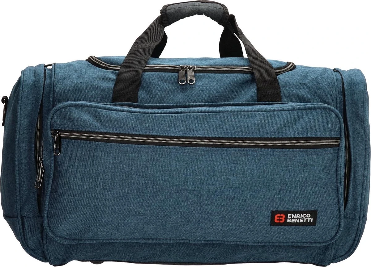 Enrico Benetti Montevideo 35314 Reistas/sporttas S - Jeans Blauw 1 Enrico Benetti Montevideo 35314 Reistas/sporttas S - Jeans Blauw